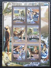 Poštové známky Guinea 2008 Maèkovité šelmy Mi# 5589-94 Kat 12€