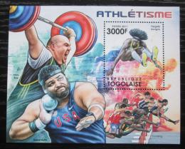 Poštová známka Togo 2012 Lehká atletika Mi# Block 690 Kat 12€