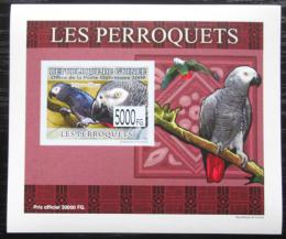 Potov znmka Guinea 2007 Papagje DELUXE neperf. Mi# 6432 B Block