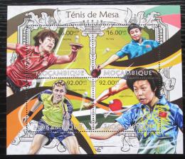 Poštové známky Mozambik 2013 Stolný tenis Mi# 6359-62 Kat 13€