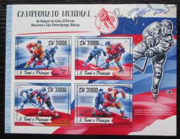 Poštové známky Svätý Tomáš 2016 MS v ledním hokeji Mi# 6996-99 Kat 12€