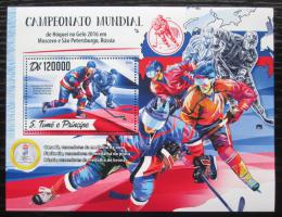 Poštová známka Svätý Tomáš 2016 MS v ledním hokeji Mi# Block 1249 Kat 12€