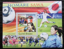 Poštová známka Guinea-Bissau 2011 Homare Sawa, futbalistka Mi# Block 951 Kat 10€