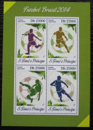 Poštové známky Svätý Tomáš 2014 MS ve futbale Mi# 5559-62 Kat 10€