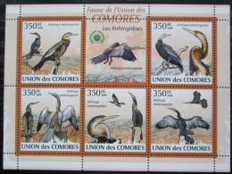 Poštové známky Komory 2009 Anhingy Mi# 2372-76 Kat 9€
