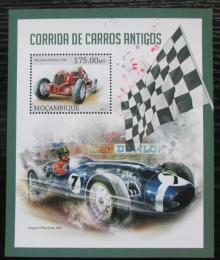 Poštová známka Mozambik 2013 Historická závodní autá Mi# Block 753 Kat 10€