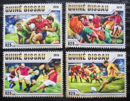 Poštové známky Guinea-Bissau 2016 Rugby Mi# 8766-69 Kat 12.50€