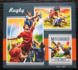 Poštová známka Mozambik 2015 Rugby Mi# Block 1065 Kat 10€