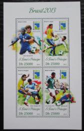 Poštové známky Svätý Tomáš 2013 MS ve futbale Mi# 5356-59 Kat 10€
