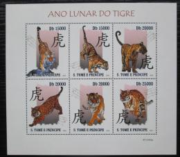 Poštové známky Svätý Tomáš 2010 Tygøi Mi# 4494-99 Kat 11€