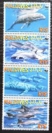 Poštové známky Maldivy 2009 Elektra tmavá, WWF Mi# 4768-71