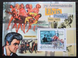Poštová známka Guinea-Bissau 2010 Elevys Presley Mi# Block 742 Kat 12€