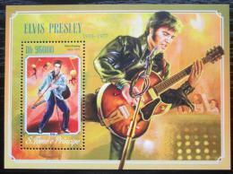 Poštová známka Svätý Tomáš 2014 Elevys Presley Mi# Block 1045 Kat 10€
