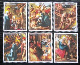 Poštové známky Paraguaj 1982 Umenie, Život Krista Mi# 3568-73 Kat 7€