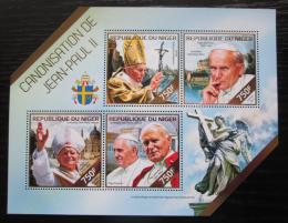 Poštovní známky Niger 2014 Papež Jan Pavel II. Mi# 2890-93 Kat 12€