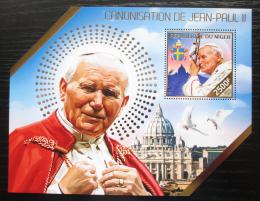 Poštovní známka Niger 2014 Papež Jan Pavel II. Mi# Block 320 Kat 10€