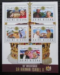 Poštové známky Guinea-Bissau 2016 Krá¾ovna Alžbeta II. Mi# 8991-95 Kat 13.50€