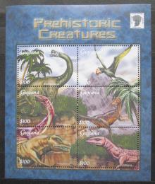 Poštové známky Guyana 2001 Dinosaury Mi# 7282-87 Kat 12€