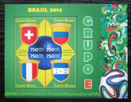 Poštové známky Guinea-Bissau 2014 MS ve futbale, skupina E Mi# 7202-05 Kat 12€