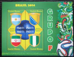 Poštové známky Guinea-Bissau 2014 MS ve futbale, skupina F Mi# 7206-09 Kat 12€