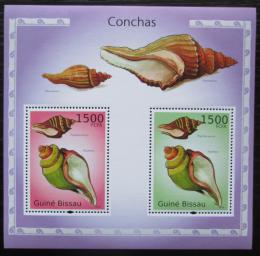 Poštové známky Guinea-Bissau 2010 Mušle Mi# Block 875 Kat 12€
