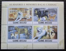 Poštové známky Guinea-Bissau 2010 Psy Mi# 4890-93 Kat 13€