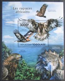 Poštová známka Togo 2011 Africkí dravci Mi# Block 633 Kat 12€