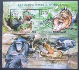 Poštové známky Togo 2011 Fauna konžské pánve Mi# 4185-88 Kat 12€
