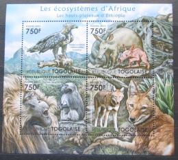 Poštové známky Togo 2011 Fauna Etiopské vysoèiny Mi# 4209-12 Kat 12€
