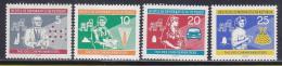 Poštové známky DDR 1960 Den pracovníkù v chemickém prùmyslu Mi# 800-03