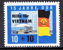 Poštová známka DDR 1965 Pomoc Vietnamu Mi# 1125