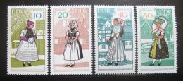 Poštové známky DDR 1968 ¼udové kroje Mi# 1353-56