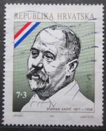 Poštová známka Chorvátsko 1992 Stjepan Radiè, politik Mi# 192