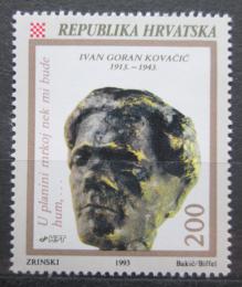 Poštová známka Chorvátsko 1993 Ivan Goran Kovaèiè, spisovatel Mi# 233