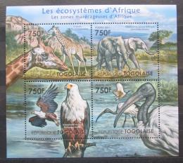 Poštové známky Togo 2011 Fauna afrických bažin Mi# 4165-68 Kat 12€