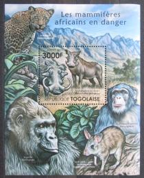 Poštová známka Togo 2011 Ohrožená fauna Mi# Block 635 Kat 12€