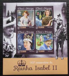 Poštové známky Svätý Tomáš 2016 Krá¾ovna Alžbeta II. Mi# 6541-44 Kat 12€