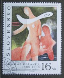 Poštová známka Slovensko 1995 Umenie, Mikuláš Galanda Mi# 244