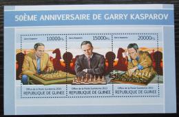 Poštové známky Guinea 2013 Garri Kasparov, šachy Mi# 9761-63 Kat 20€