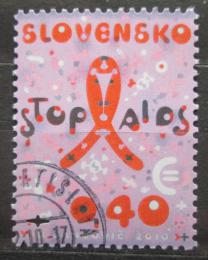 Poštová známka Slovensko 2010 Boj proti AIDS Mi# 650