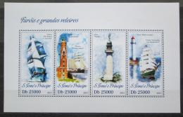 Poštové známky Svätý Tomáš 2013 Plachetnice a majáky Mi# 5186-89 Kat 10€