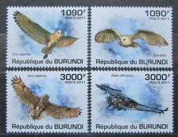 Poštové známky Burundi 2011 Sovy Mi# 2094-97 Kat 9.50€