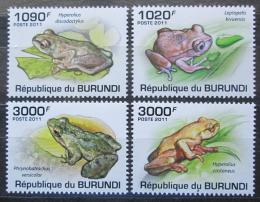 Poštové známky Burundi 2011 Žaby Mi# 2062-65 Kat 9.50€