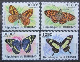 Poštové známky Burundi 2011 Motýle Mi# 2118-21 Kat 9.50€