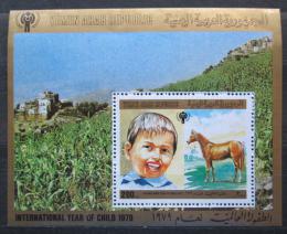 Poštová známka Jemen 1980 Medzinárodný rok dìtí Mi# Block 199 Kat 15€
