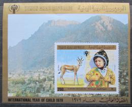 Poštová známka Jemen 1980 Medzinárodný rok dìtí Mi# Block 200 Kat 15€