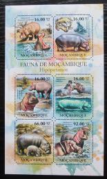 Poštové známky Mozambik 2011 Hroch obojživelný Mi# 4973-78 Kat 12€