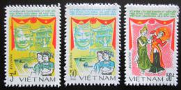Poštové známky Vietnam 1984 Pøátelství s Kambodžou Mi# 1488-90 Kat 10€