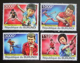 Poštové známky Burundi 2011 Stolný tenis Mi# 2178-81 Kat 9.50€