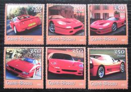Poštové známky Guinea-Bissau 2001 Automobily Ferrari Mi# 1755-60 Kat 9€ 